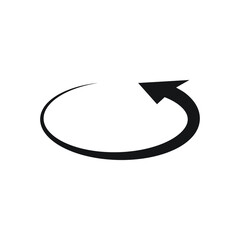 Rotation icon. Repeat or reload icon design. isolated on white background