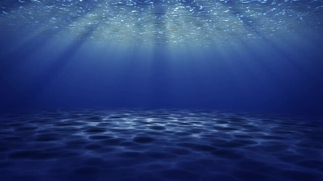 Animated underwater ocean for video background
