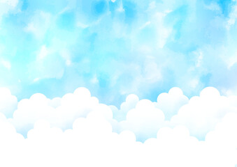 夏の海の背景フレーム