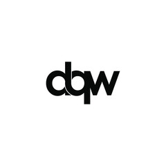 dqw letter original monogram logo design