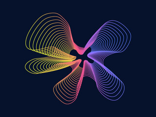 Abstract Background line waves.