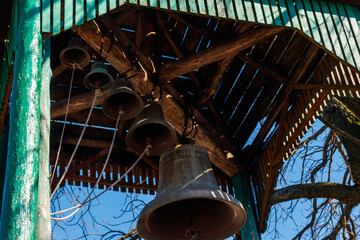 Close-up of orthodox church bells