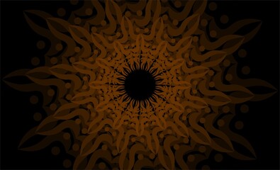 Gold Black Abstract Background