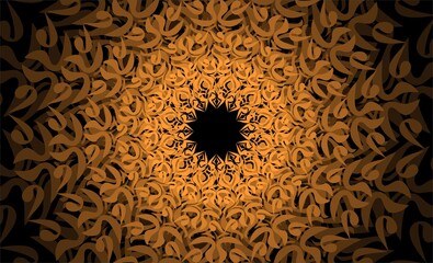 Gold Black Abstract Background