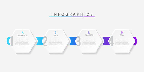 Business infographic template design