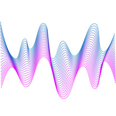 abstract pattern colored waves spectrum blue green gradient transition transparent vibration background