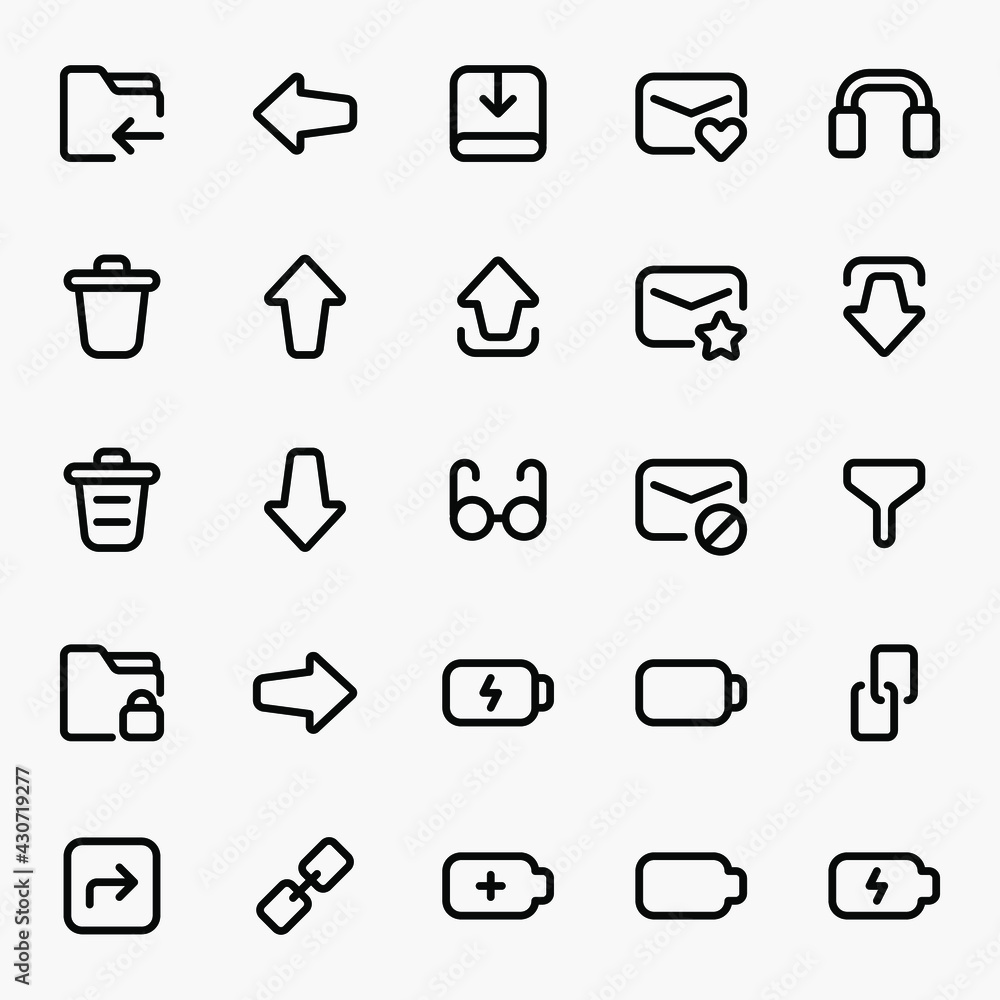 Aufkleber ui icons user interface icons outline