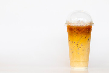 cold drinks iced espresso menu fresh roasted coffee tasty on background white 