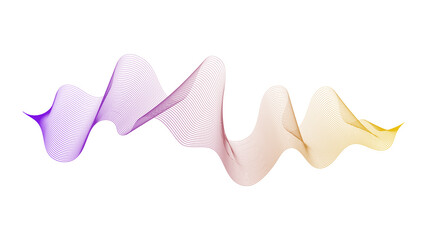 Abstract backdrop with wave gradient lines