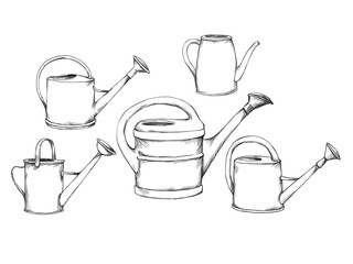 Several different watering cans © Annika Gandelheid