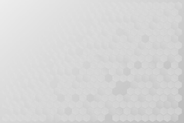 Abstract White and Grey background on white light. Medical Technology Hexagon element template with blank space for design. Clean and clear surface for design.