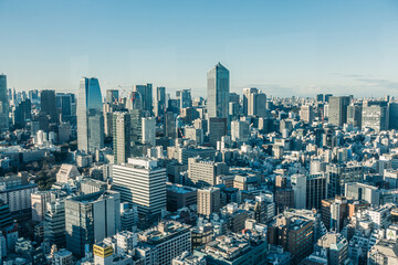 Fototapeta na wymiar 東京　都市風景　高層ビル群