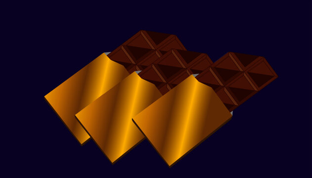 Cocolate with golden packing