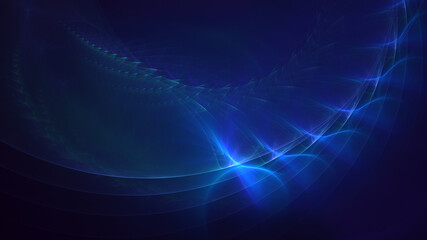 3D rendering abstract multicolor fractal light background