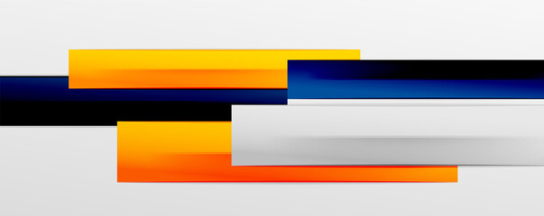 Multicolored lines background. Design template for business or technology presentations, internet posters or web brochure covers