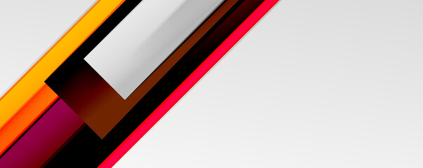 Multicolored lines background. Design template for business or technology presentations, internet posters or web brochure covers