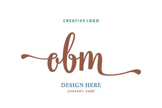 OBM lettering logo is simple, easy to understand and authoritative