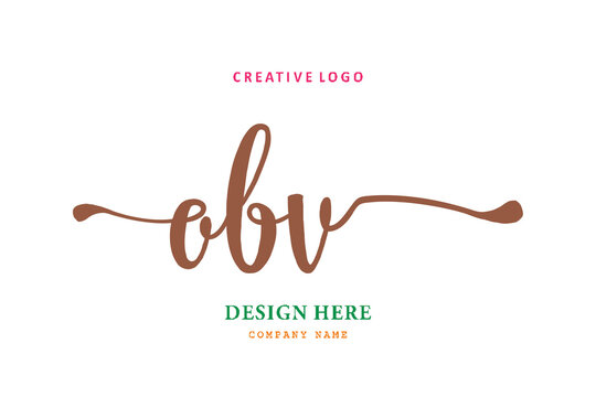 OBV lettering logo is simple, easy to understand and authoritative