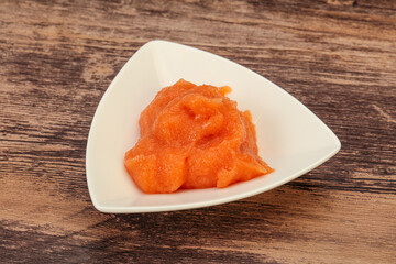 Cod fish roe in the bowl