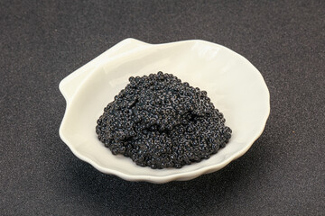 Luxury strugeon fish black caviar