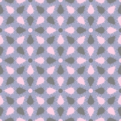 Seamless Pattern flowers and dots