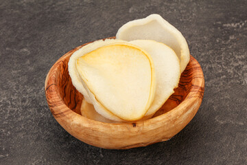 Asian cusine - homemade prawn chips