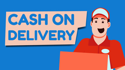 Delivery man cash on delivery