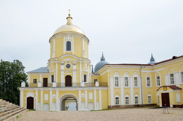 Monastery of the Nilo-Stolobenskaya deserts in the Tver region, Russia. The Church of St. Nil Stolobensky