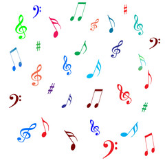music notes background