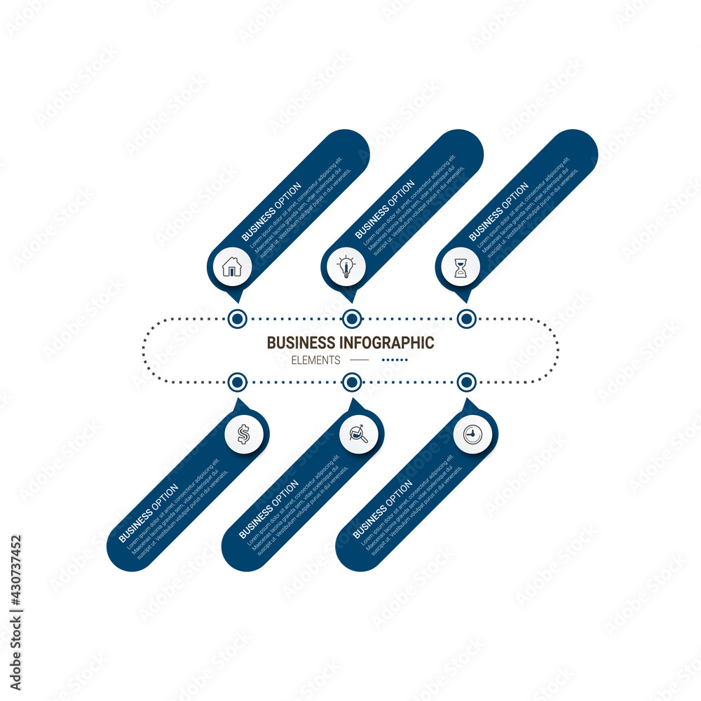 Poster infographic templates for business vector illustration. can be used for diagram infograph chart busi