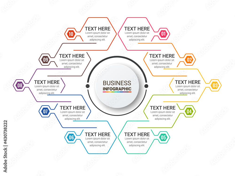 Poster infographic templates for business vector illustration. can be used for diagram infograph chart busi