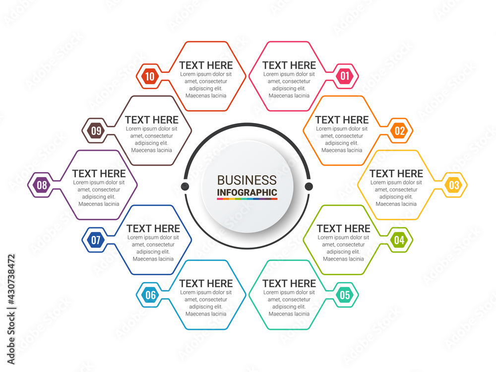 Poster infographic templates for business vector illustration. can be used for diagram infograph chart busi