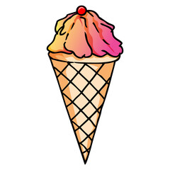 ice cream vector illustration,isolated on white background