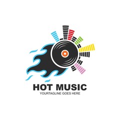 music vinyl equalizer icon vector illustration design