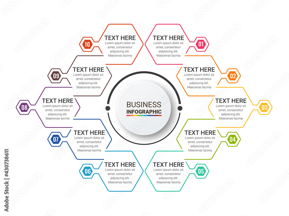 Poster infographic templates for business vector illustration. can be used for diagram infograph chart busi
