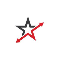 faster star arrow vector  icon illustration design