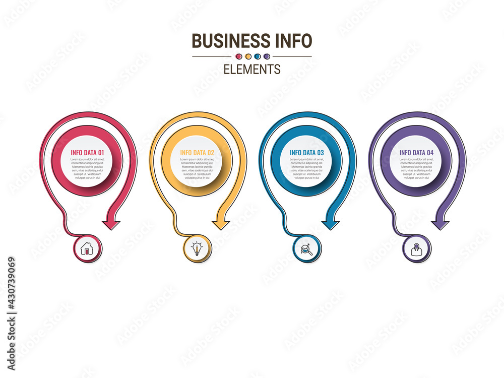 Poster infographic templates for business vector illustration. can be used for diagram infograph chart busi