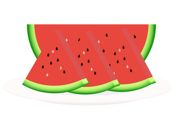 スイカのイラスト
