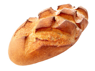 Fresh bread isolated on a white background.