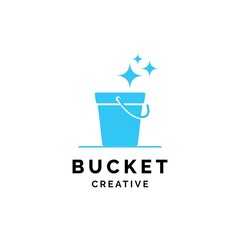 Bucket logo design symbol vector template