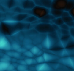 abstract blue background with particles, clusters and neural links