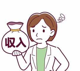 Young woman in a lab coat