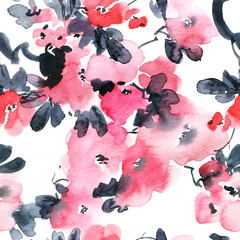 Blossom sakura tree pattern © ola_tarakanova