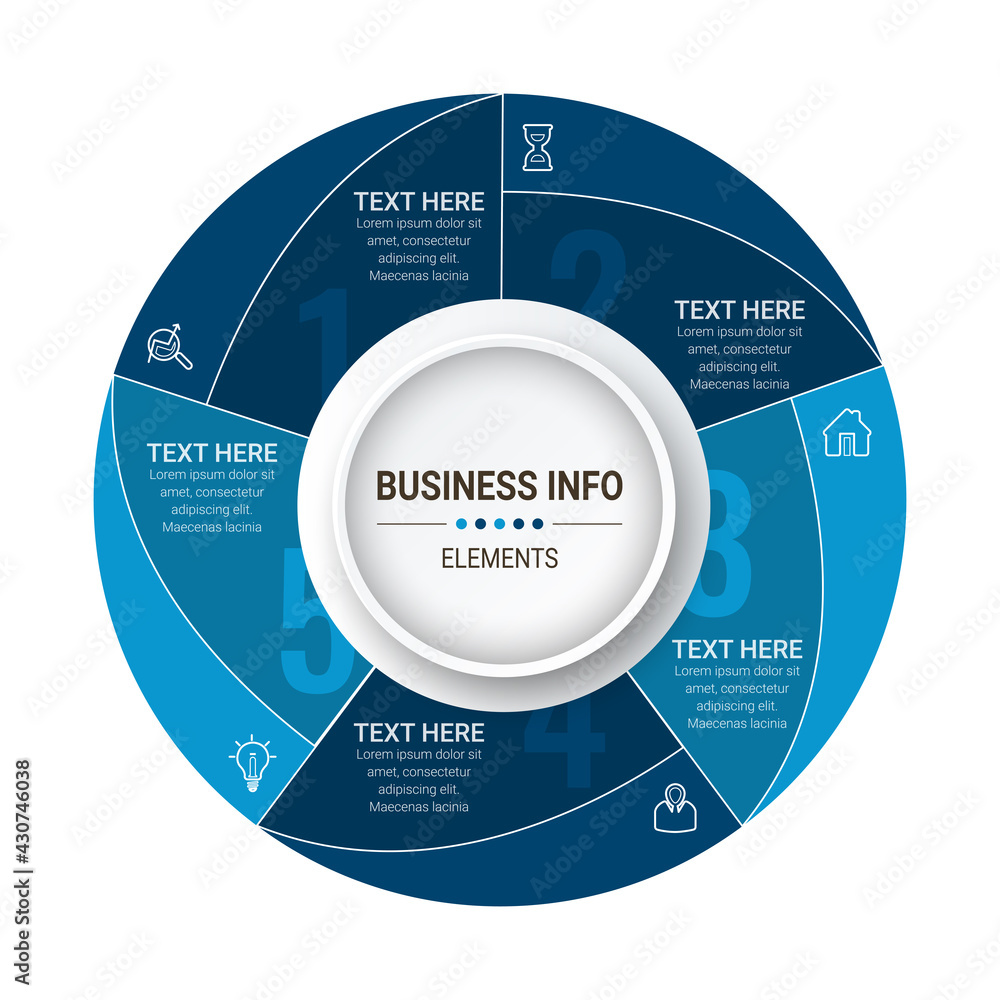 Poster business data visualization. timeline infographic icons designed for abstract background template. v