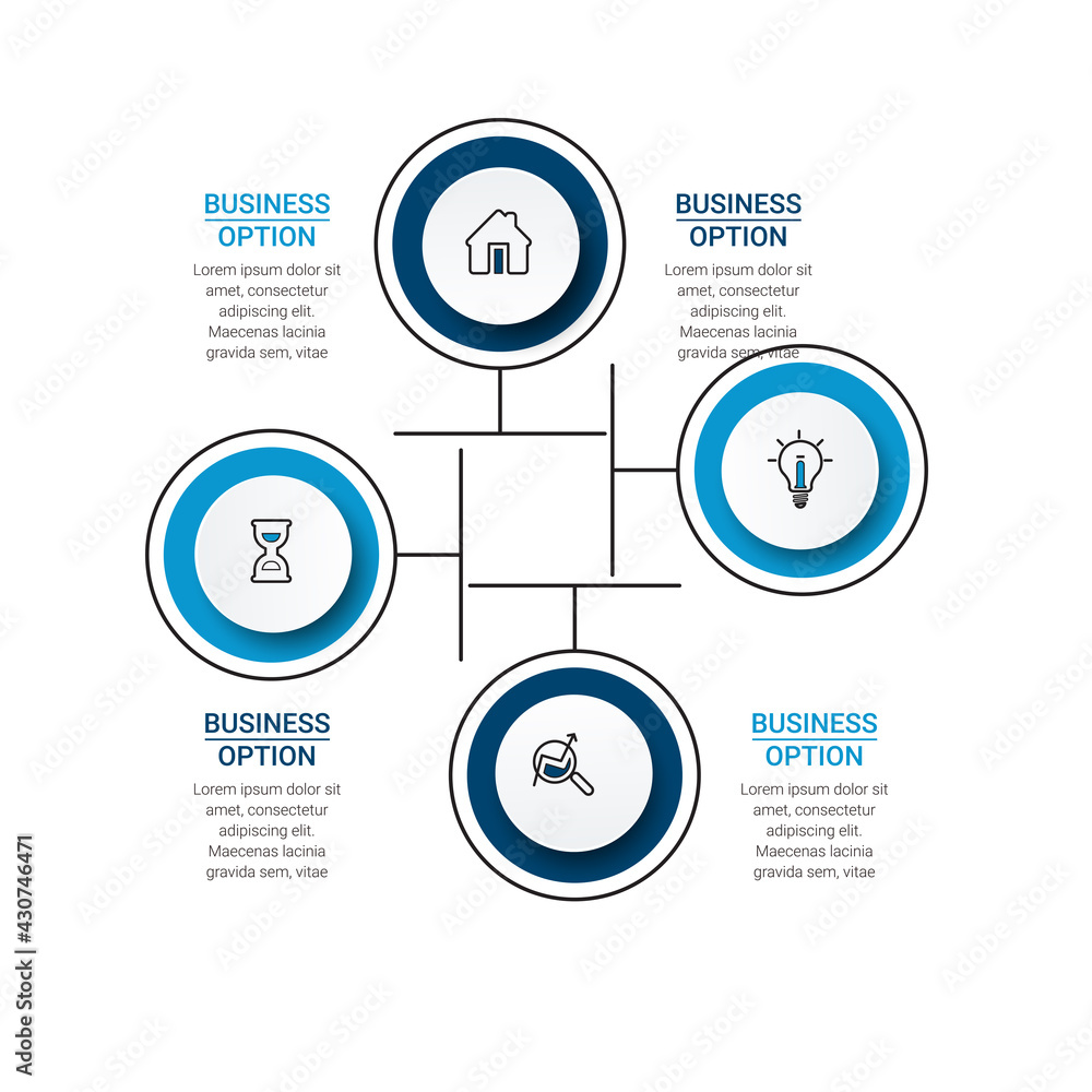 Poster business data visualization. timeline infographic icons designed for abstract background template. v