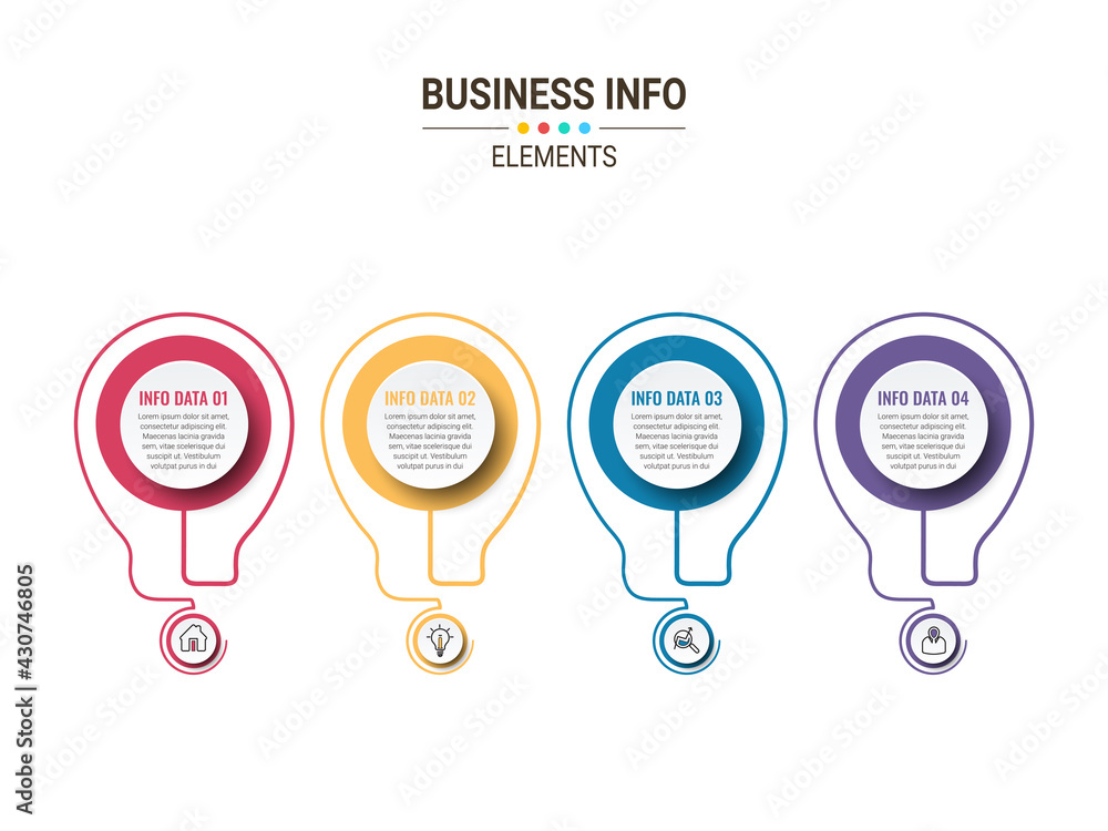 Poster vector business infographics. financial analysis data graphs and diagram, marketing statistic workfl