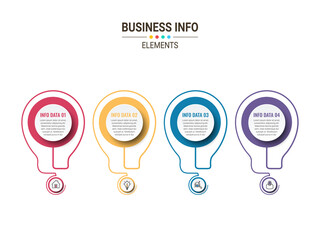 Vector Business infographics. Financial analysis data graphs and diagram, marketing statistic workflow modern business presentation elements vector investment progress icon.