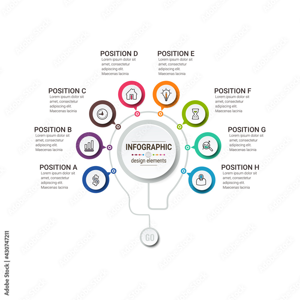 Poster vector business infographics. financial analysis data graphs and diagram, marketing statistic workfl