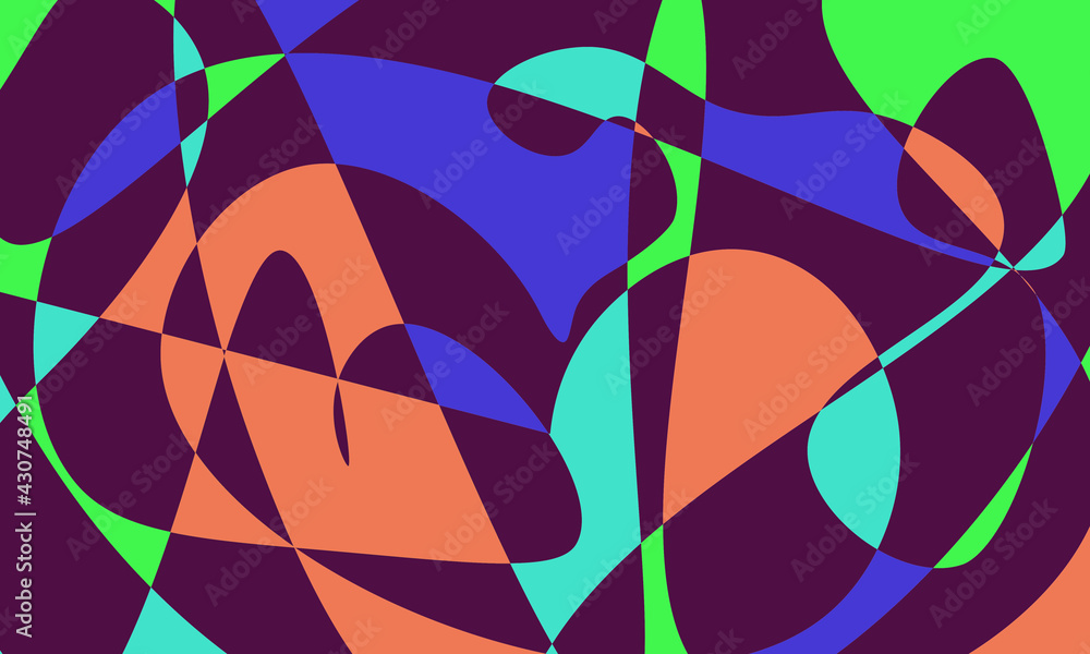 Aufkleber abstract colorful background with random pattern