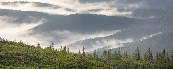 Mountains silhouette